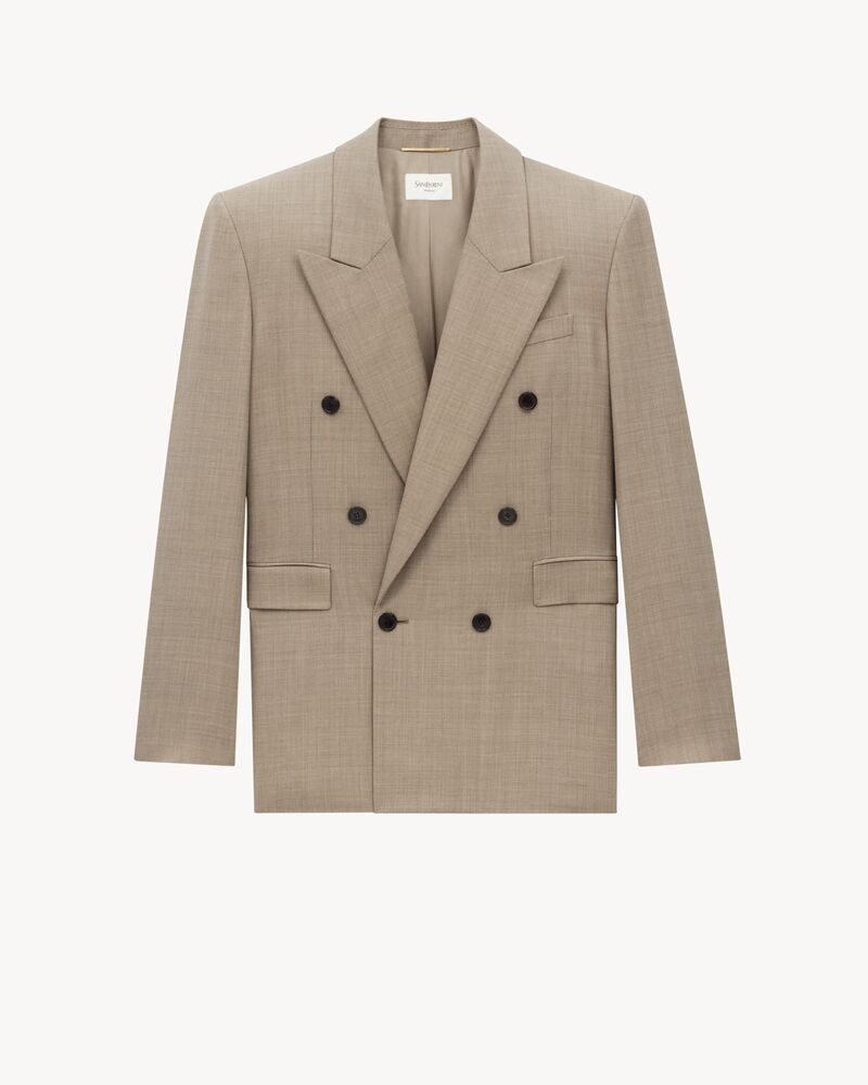 jacket in caviar wool