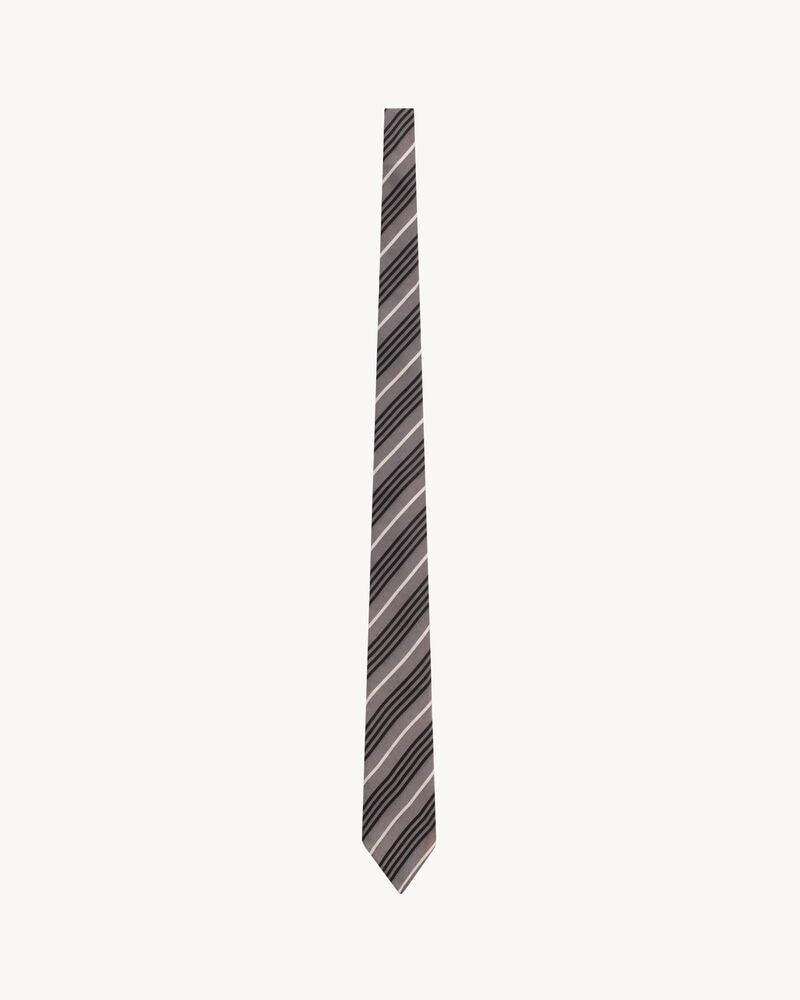 STRIPED WIDE TIE IN SILK