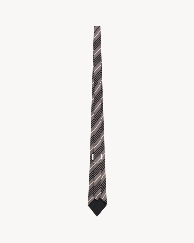 STRIPED WIDE TIE IN SILK