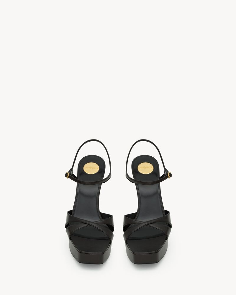 DEBBIE platform sandals in smooth leather