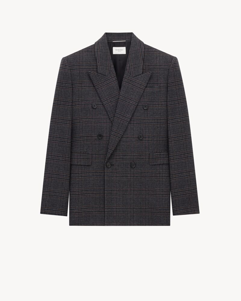 jacket in prince of wales wool