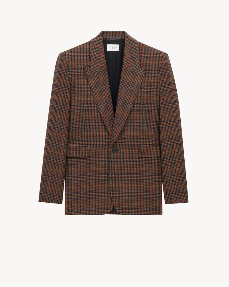jacket in prince of wales wool
