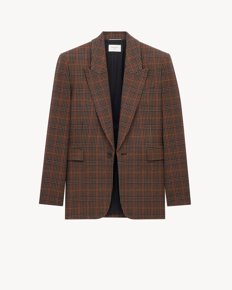 jacket in prince of wales wool
