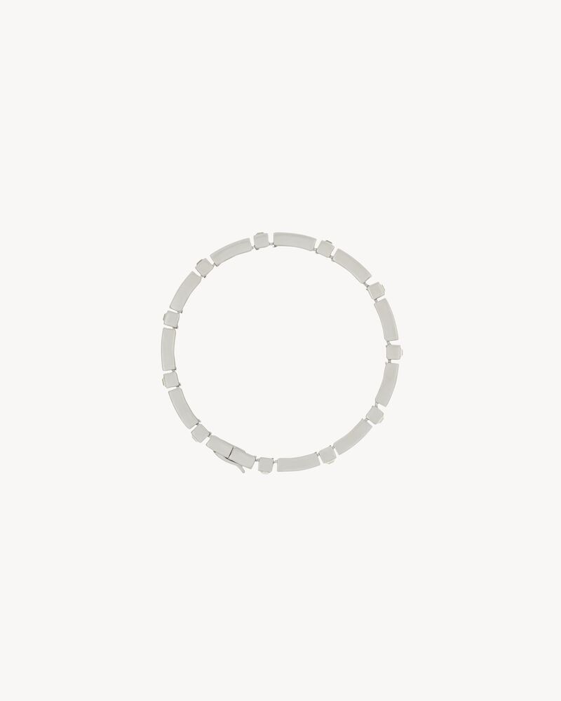 CRYSTAL BAR BRACELET IN METAL