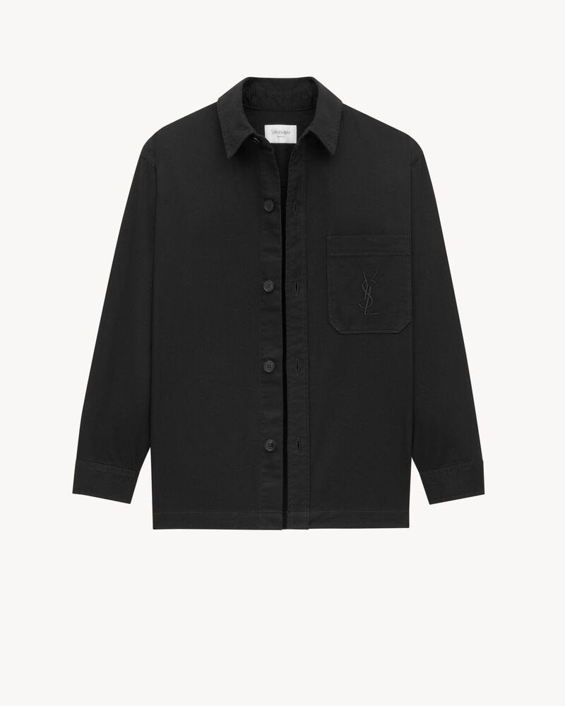 CASSANDRE overshirt in cotton linen gabardine
