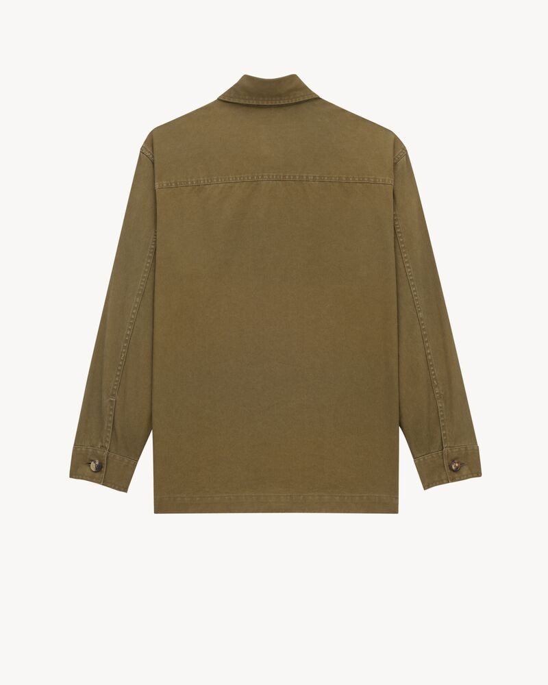 CASSANDRE overshirt in cotton linen gabardine