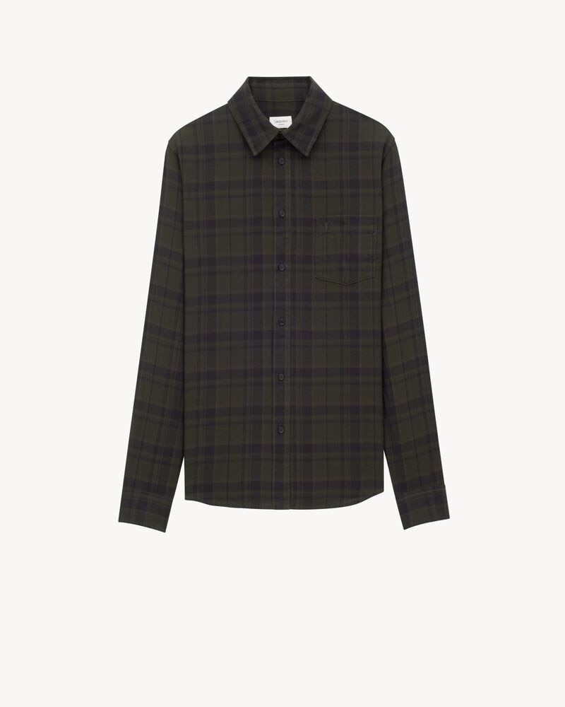 CASSANDRE shirt in cotton check