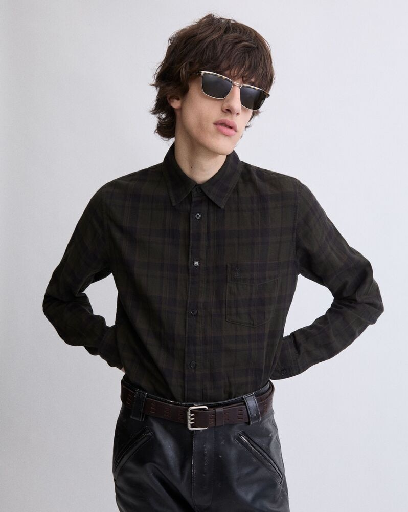 CASSANDRE shirt in cotton check