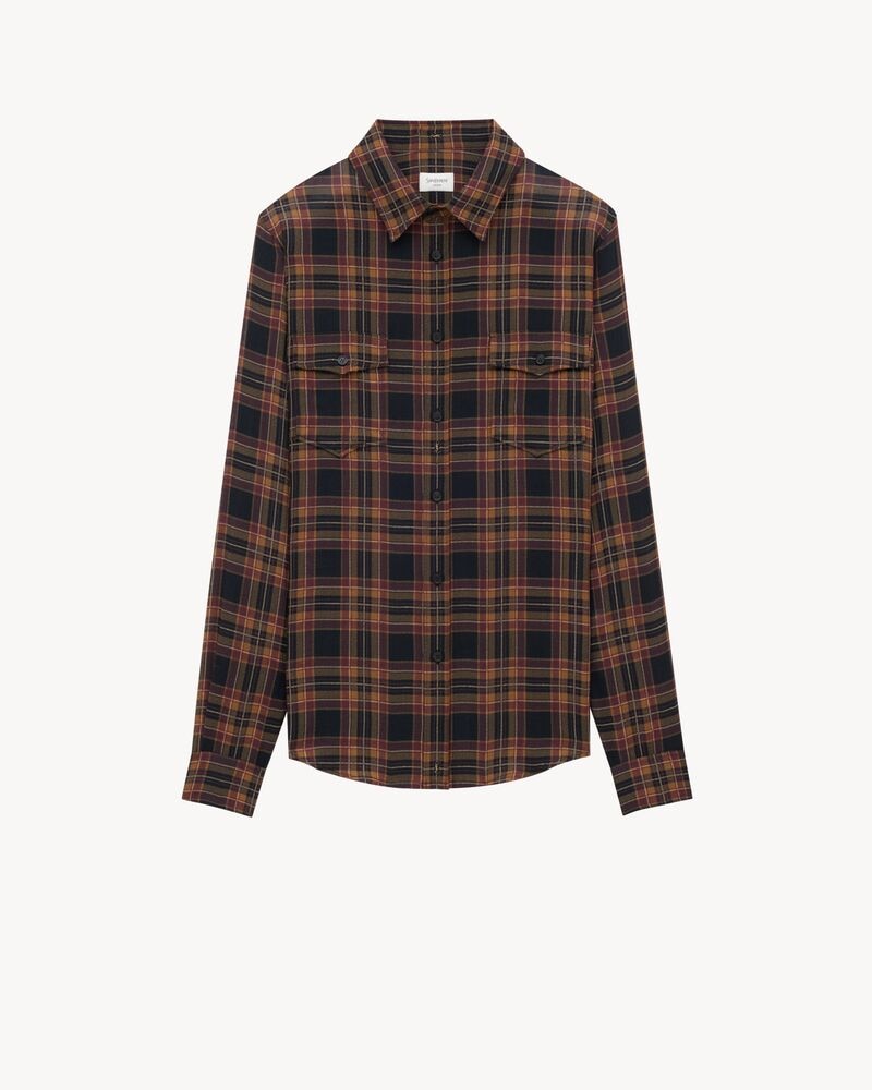 CASSANDRE shirt in wool tartan
