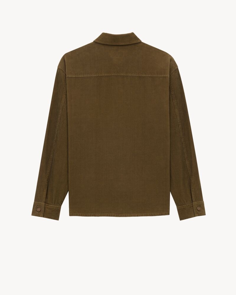 overshirt in corduroy