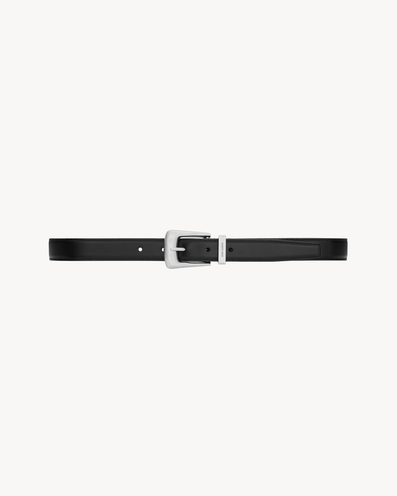 FOLK belt in smooth leather