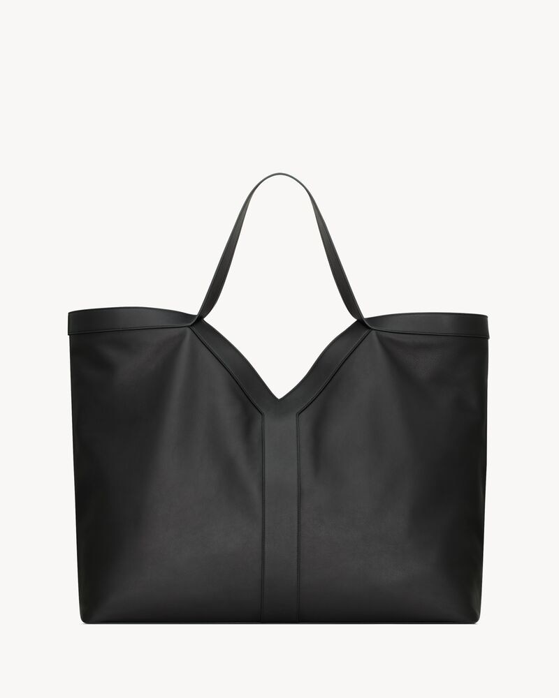 Y MAXI tote in leather