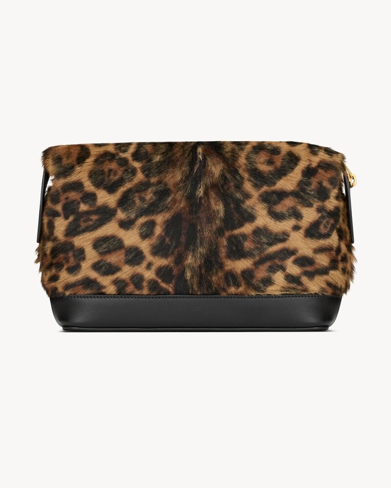SAINT LAURENT PARIS small pouch in pony hair leather