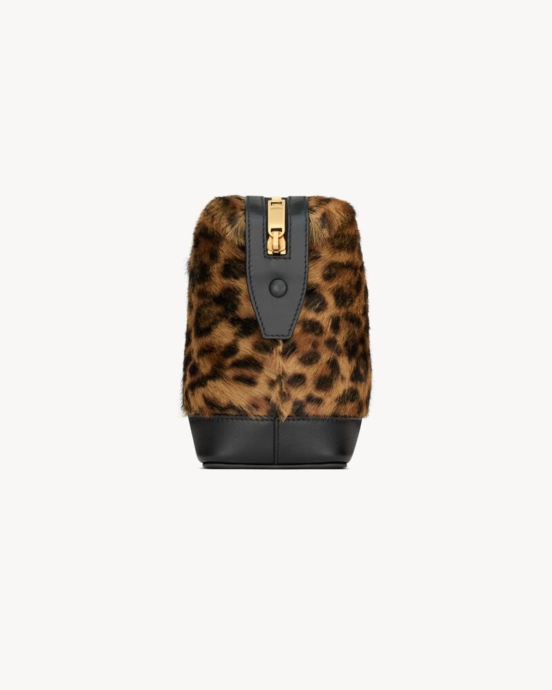 SAINT LAURENT PARIS small pouch in pony hair leather