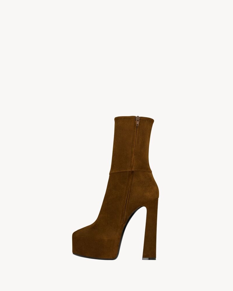 NICO platform booties in suede