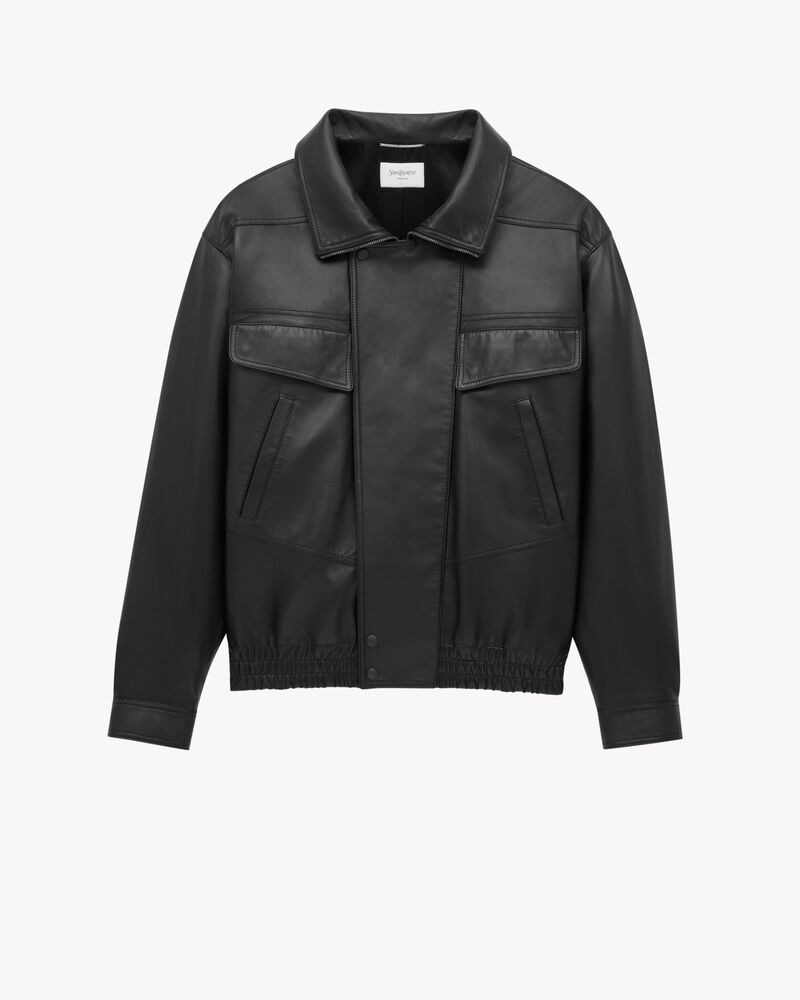 bomber jacket in lambskin