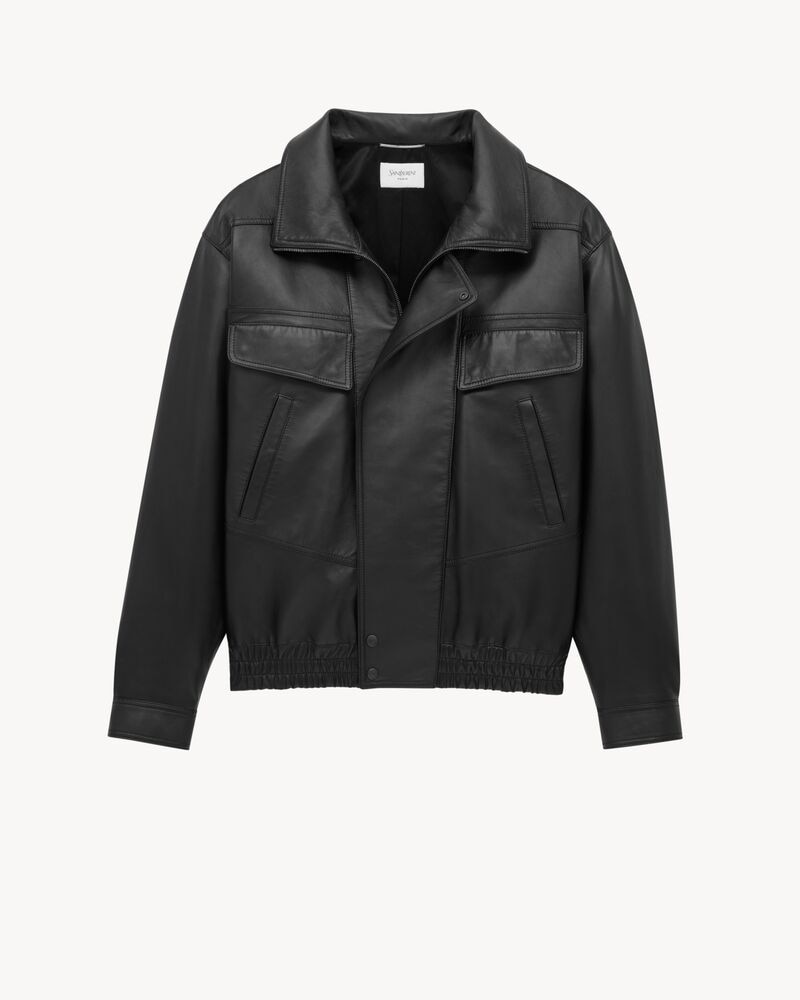 bomber jacket in lambskin