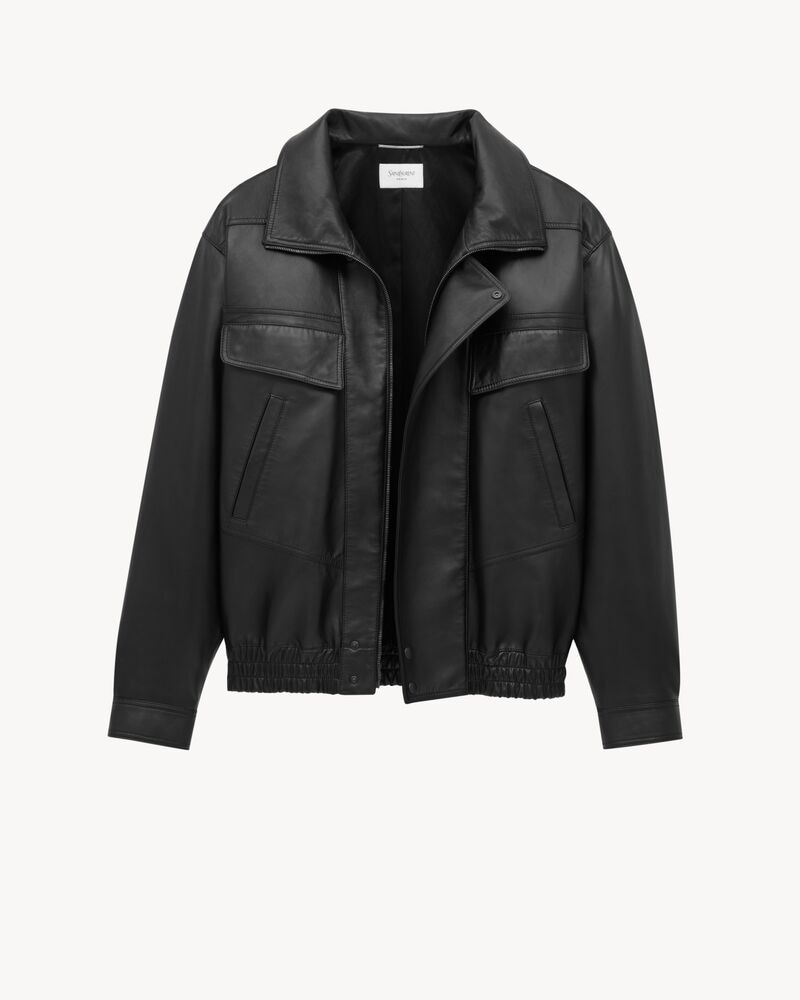 bomber jacket in lambskin
