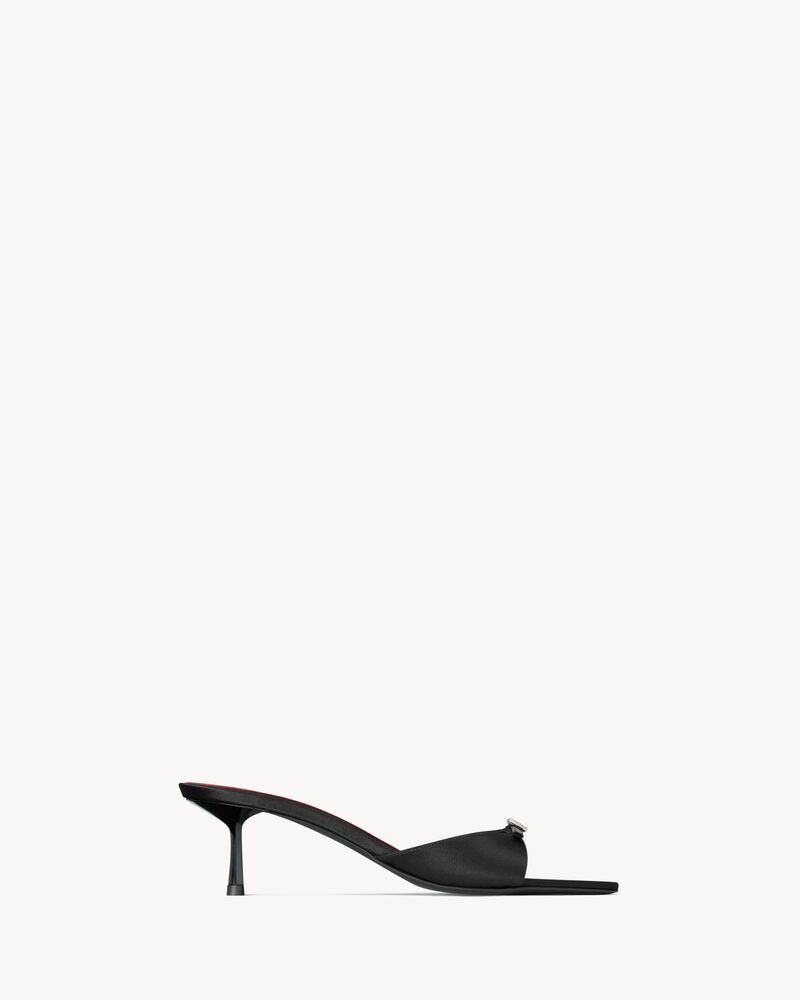 DAISY mules in satin crepe