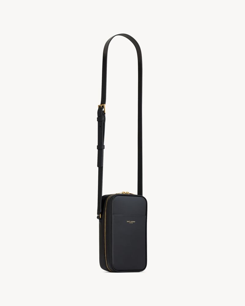 SAINT LAURENT PARIS nano case in smooth leather