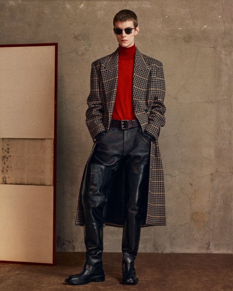 MOTORCYCLE belt in leather