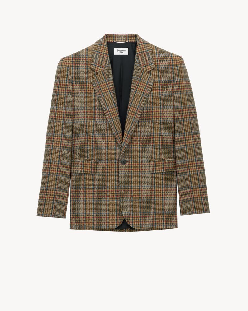 jacket in prince of wales wool