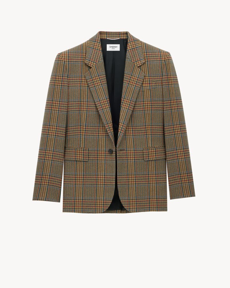 jacket in prince of wales wool