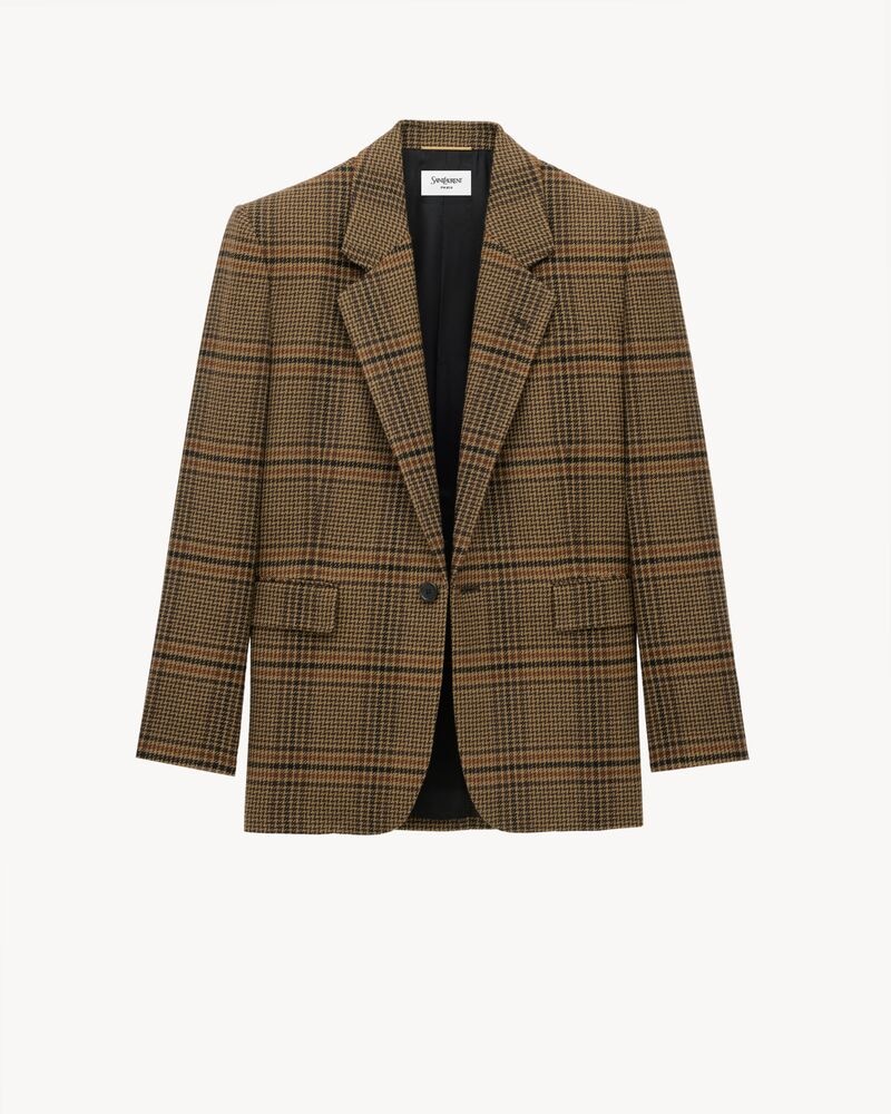 jacket in prince of wales wool