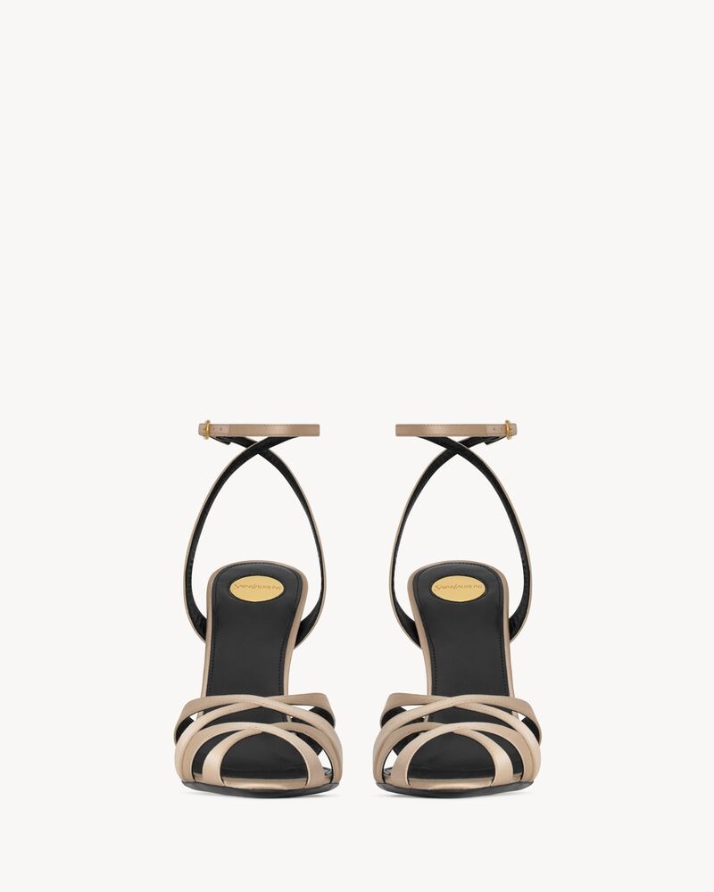 CHANDELLE sandals in satin crepe