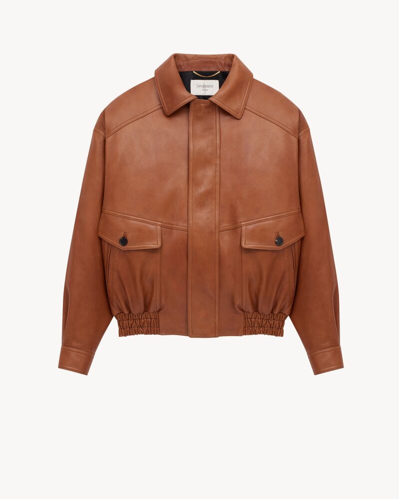 bomber jacket in lambskin