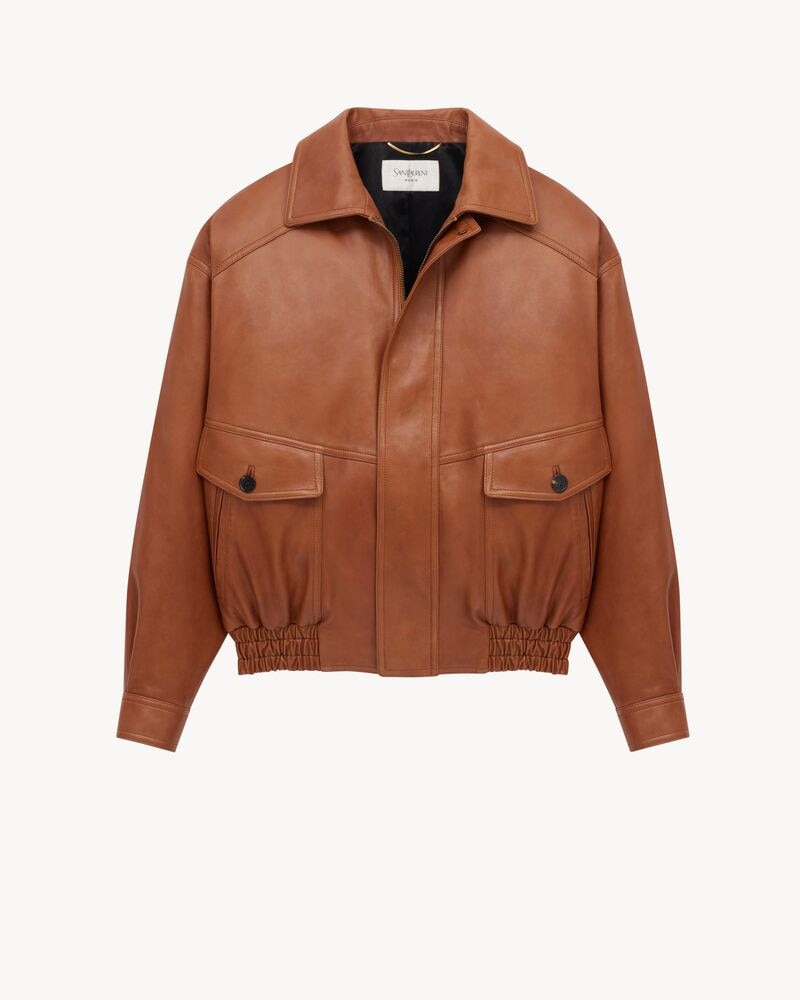 bomber jacket in lambskin