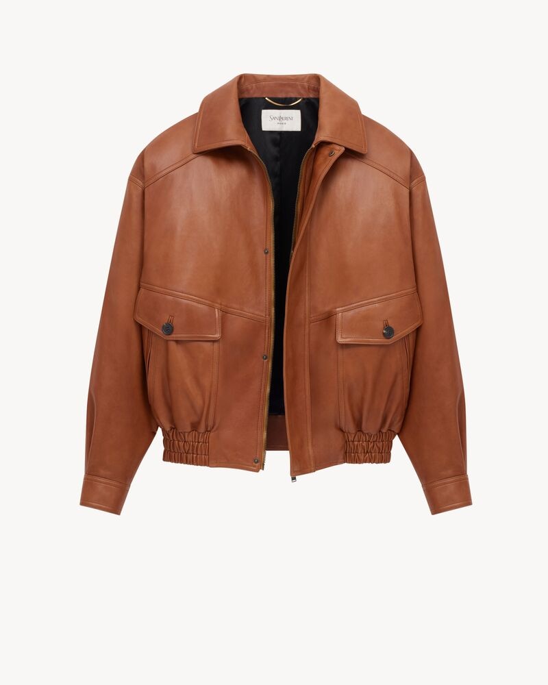 bomber jacket in lambskin