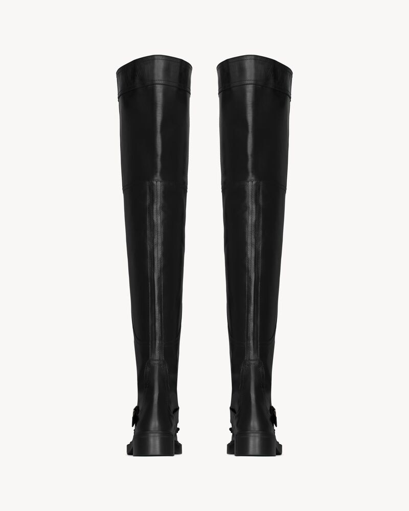 JOE over-the-knee boots in smooth leather
