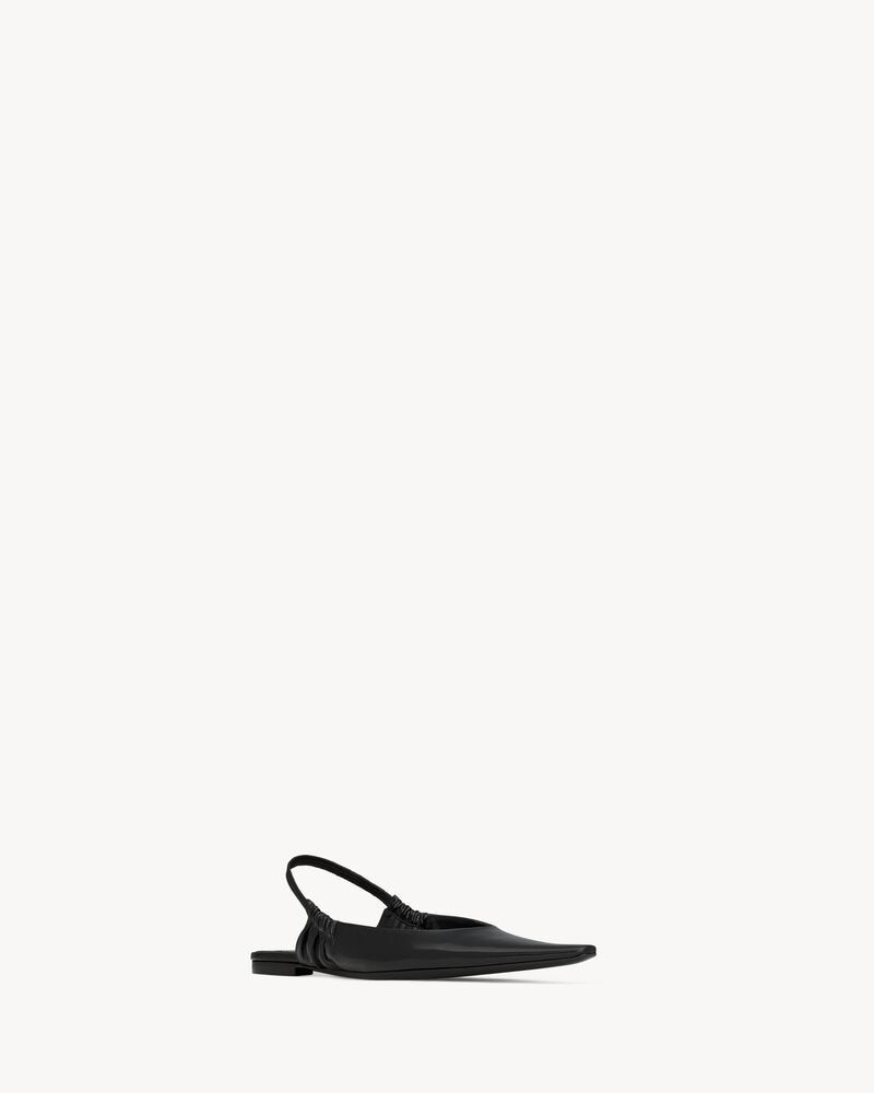 ANNE-MARIE slingback flats in smooth leather