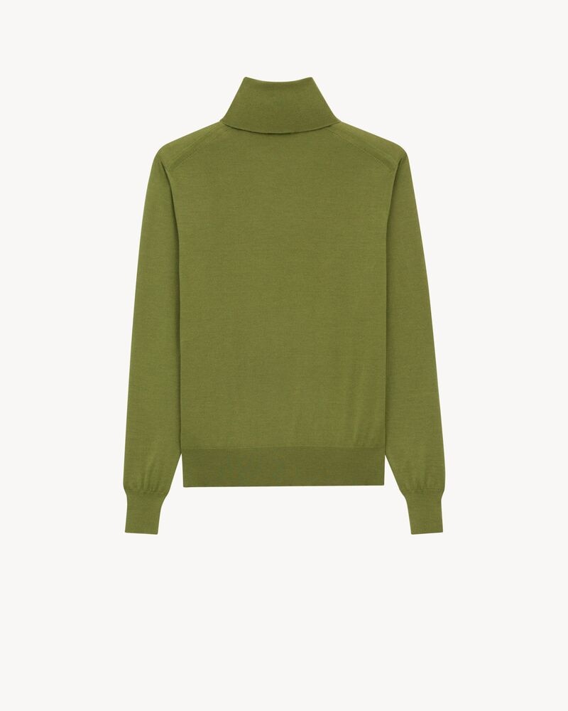 turtleneck in cashmere, wool, and silk