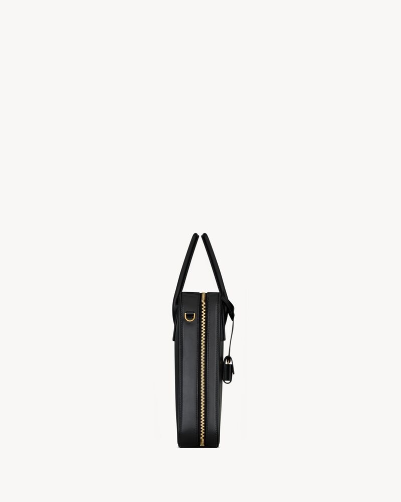 SAC DE JOUR large slim bauletto bag in smooth leather