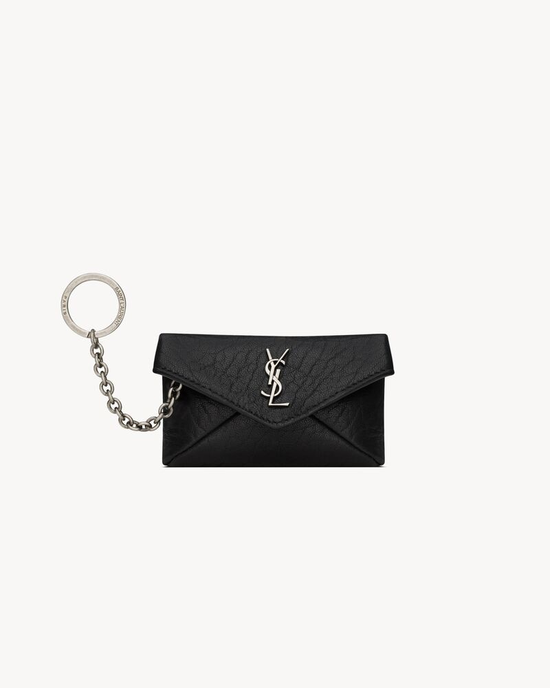 CASSANDRE envelope key case in grained leather