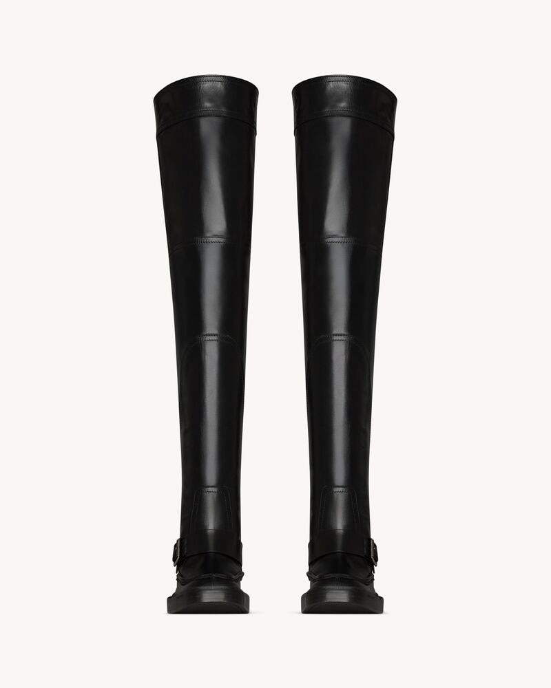 JOE over-the-knee boots in smooth leather