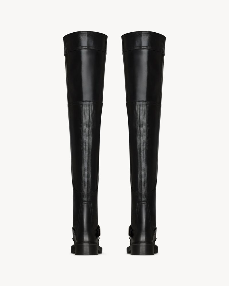 JOE over-the-knee boots in smooth leather