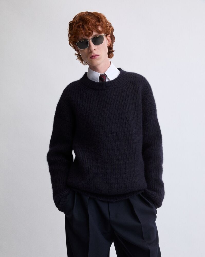 batwing sweater in half-milano knit