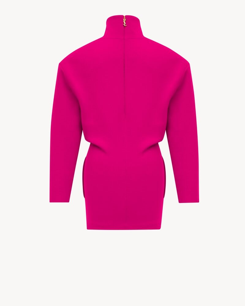 boxy dress in double-face knit