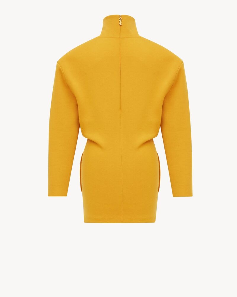 boxy dress in double-face knit