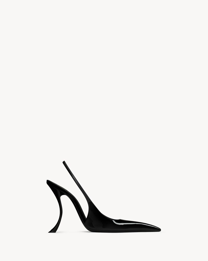 APOLLINE slingback pumps in patent leather