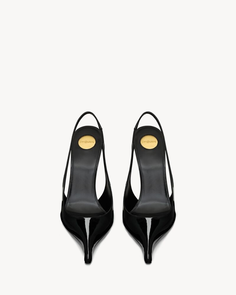 APOLLINE slingback pumps in patent leather