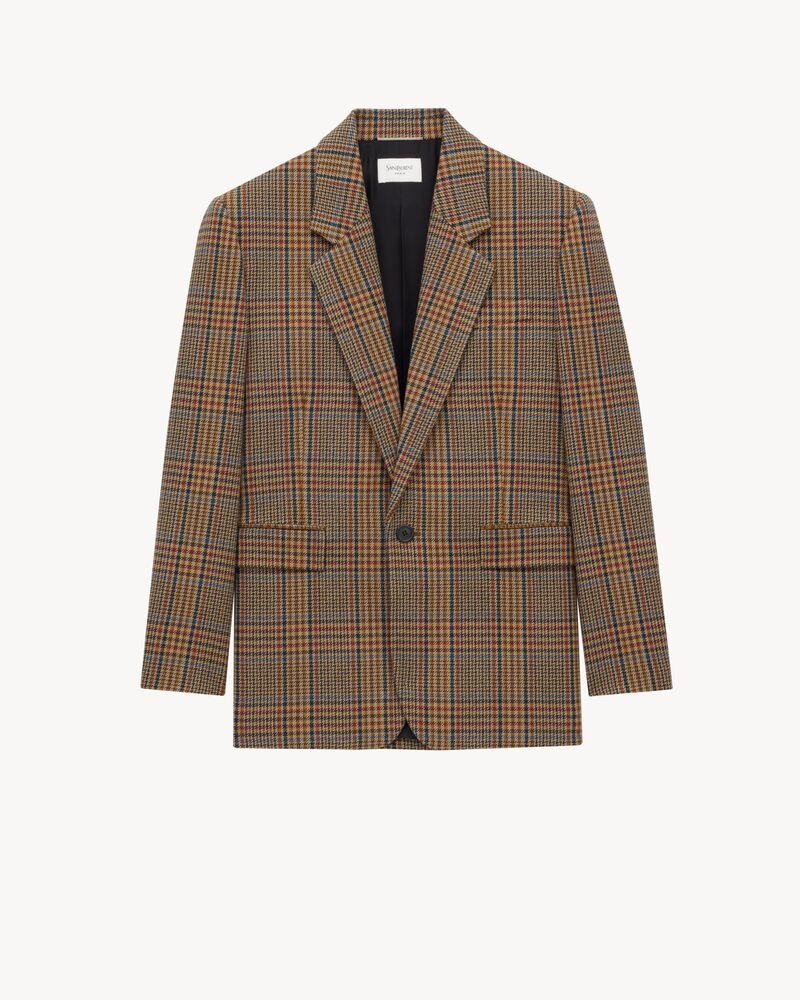 jacket in prince of wales wool