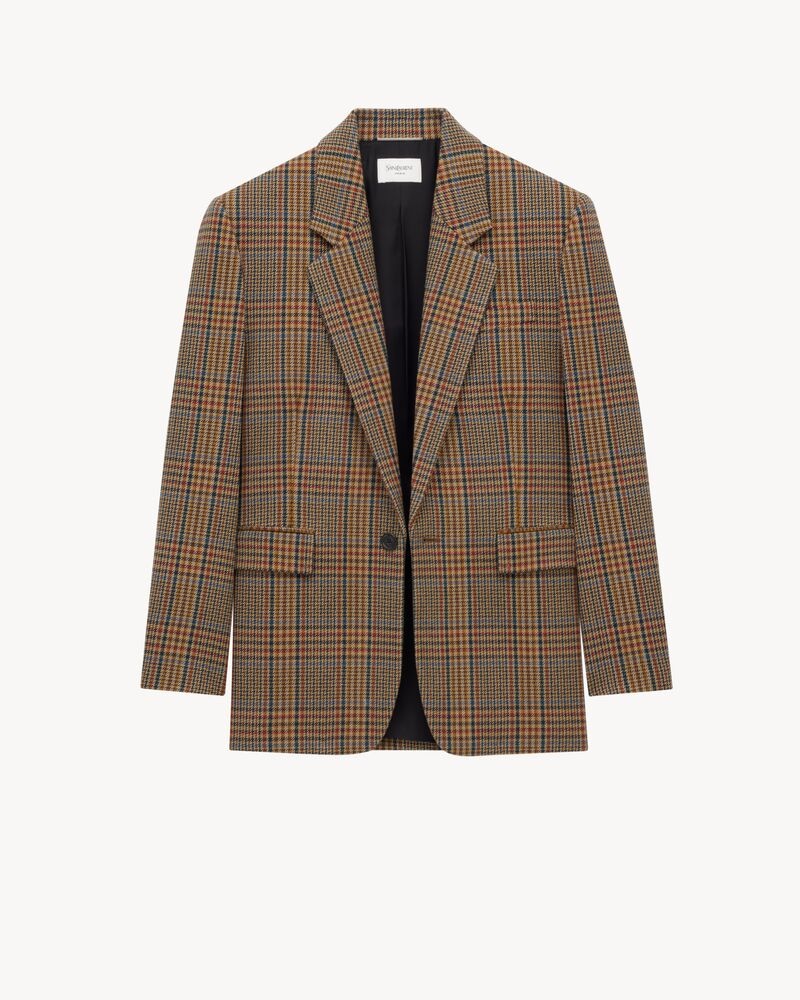 jacket in prince of wales wool