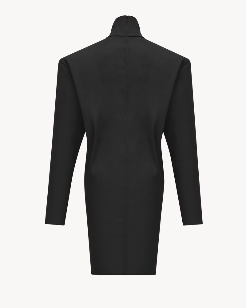 boxy dress in stretch silk