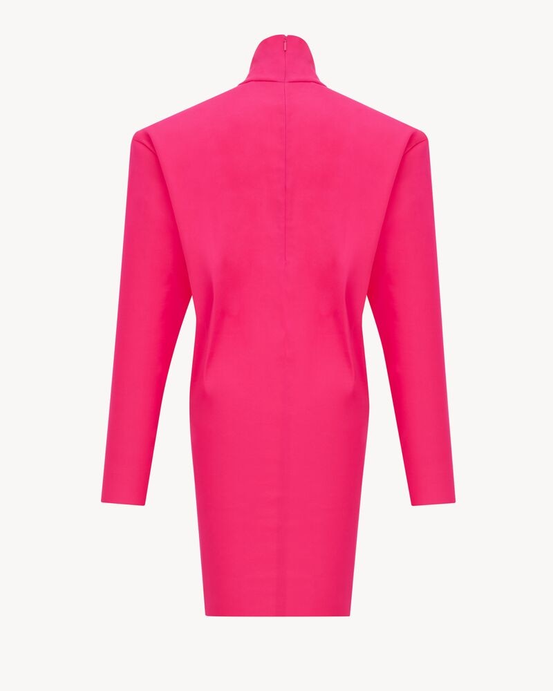 boxy dress in stretch silk