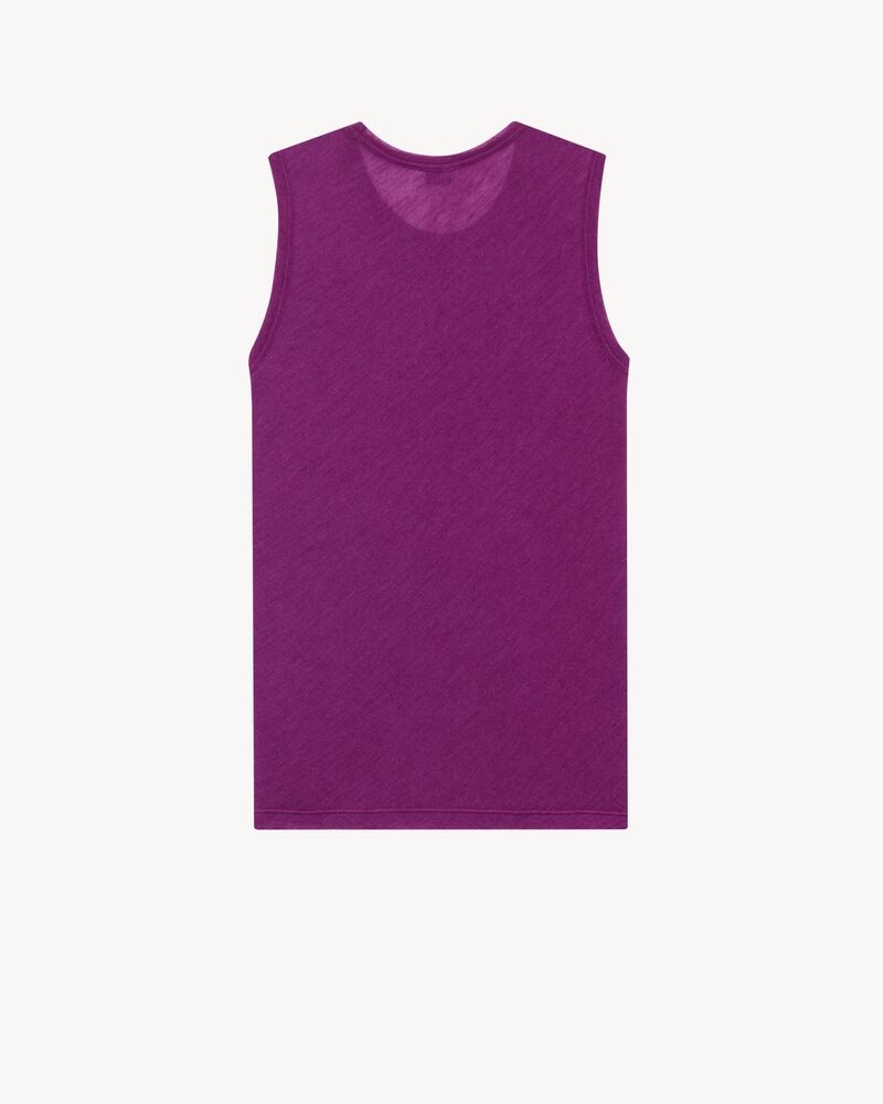 tank top in cashmere and silk jersey