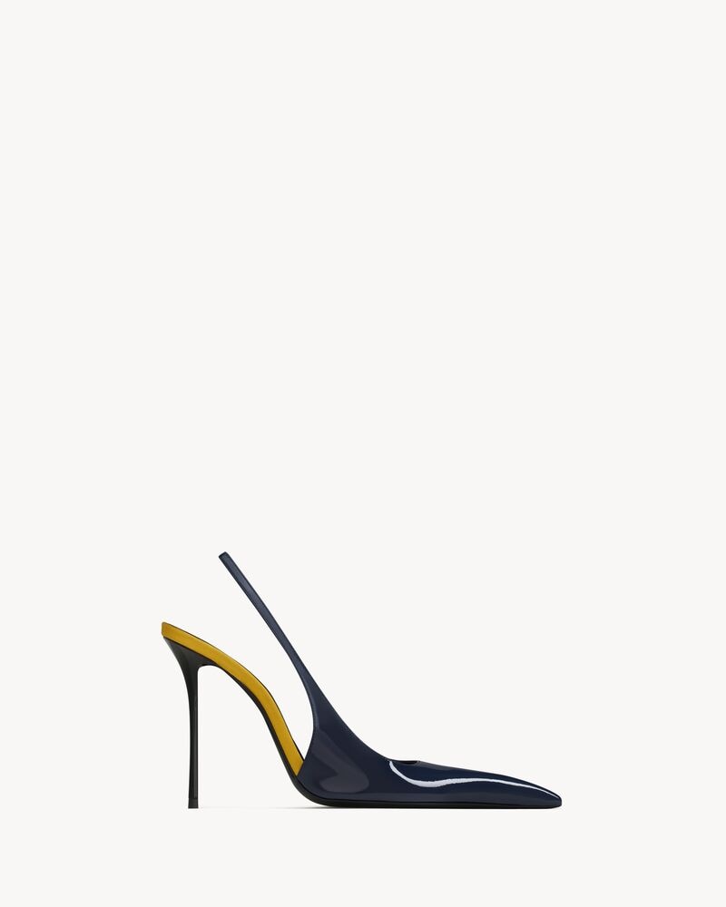 AMALIA slingback pumps in patent leather
